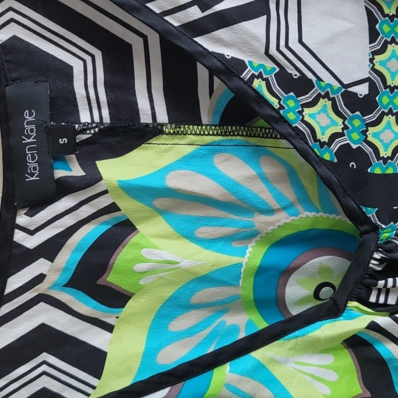 Karen Kane Bell sleeves Silk Blouse - Picture 2 of 5